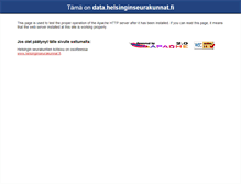 Tablet Screenshot of data.helsinginseurakunnat.fi